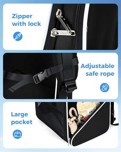 Lekereise Cat Backpack Carrier,Cat Bubble Backpack Large Space Bubble Pet Backpack for Kitty Small Dog,Expandable Bubble Pet Carrier for Hiking, Walking,Travel - Image 5