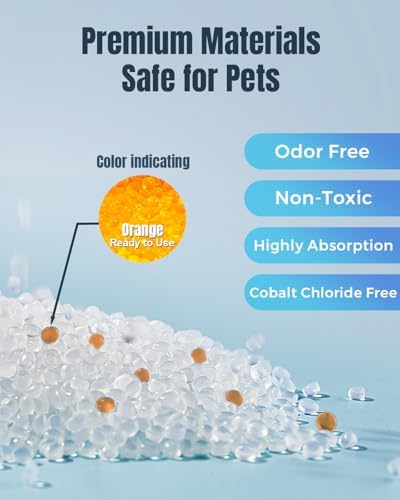 16pcs Pet Food Desiccant Bag Compatible with Honeyguaridan Automatic Cat Feeder, Desiccant Packs Replacement with Color Indicating for Automatic Pet Feeder, Keep Cat Dog Food Dry and Fresh - Image 3