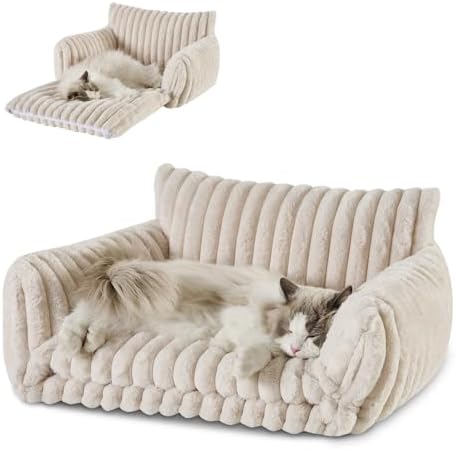 Hollypet Cat Bed Small Dog Orthopedic Couch Beds for Pets up to 20 lbs by Hollypet
