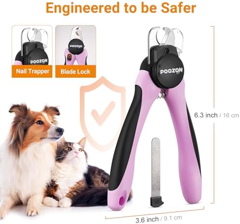 Dog Nail Clipper with Light, Illuminates Nail Clipper Kit or Bloodline for Safe, Easy Trimmers, Extra Sharp for Thick Nails, Quick Sensor, Avoid Over Cutting Toenail, for Cats & Dogs - Image 4