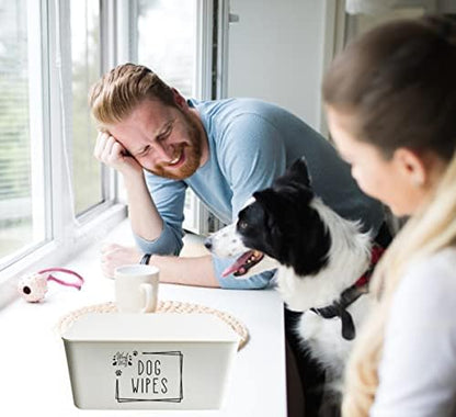 Moorfowl Woof Woof Dog Wipes Dispenser,8.2L x 4.9W x 3.9H inches - Image 5