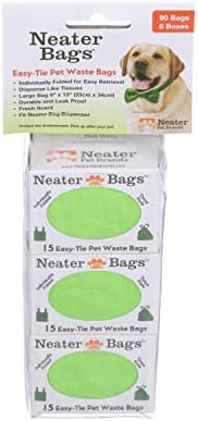 Neater Pet Brands Neater Bags Dog Waste Bag, No Rolls to Fuss With - Dog Poop Bags Dispense One at a Time, Doggie Poop Bag with Easy-Tie Handles (90 Count) - Image 4