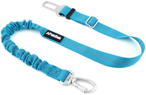 Dog Seat Belt for Car, Car Harness with Locking Aluminum Hook by Fortheloveofpets