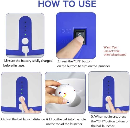 Automatic Dog Ball Launcher, with 6 2.3" ETPU Balls, for Small/Medium Dogs - Image 5