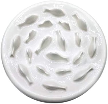 Lorde Slow Feeder Cat Bowls, Ceramic Fun Slow Feed Interactive Bloat Stop Puzzle Cat Bowl Healthy Eating Diet Pet Dog Slow Feeding Bowls… - Image 4