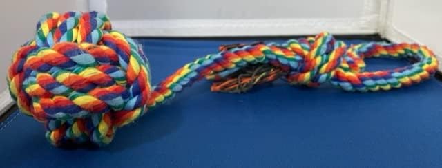 Dog Chew Toys, Set of 4 Dog Rope Toys for Aggressive Chewers, Dog Toys with Safe Material, for Playtime and Teeth Cleaning