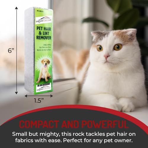 Pet Hair Remover Rock – 3 Pack Reusable Dog & Cat Hair Cleaner for Carpet, Upholstery & Auto Interiors – Easy Lint & Fur Removal Tool – No Roller or Brush - Image 6