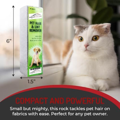 Pet Hair Remover Rock – 3 Pack Reusable Dog & Cat Hair Cleaner for Carpet, Upholstery & Auto Interiors – Easy Lint & Fur Removal Tool – No Roller or Brush - Image 6