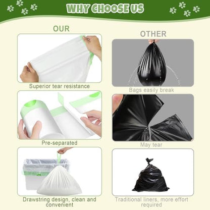 120 Count 26" x 11.8" Pre-separated Cat Litter Bags - Compatible with Fsitego & Fumoi Self Cleaning Litter Box, Extra Thick Heavy Duty Cat Litter Box Liners, 3-4 Gallons of Capacity - Image 4