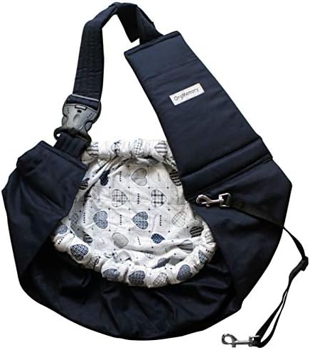 Pet Sling Carrier, OrgMemory Adjustable Dog Sling, Small Dog Cat Outdoor Shoulder Pet Carrier (Heart Shaped) by OrgMemory