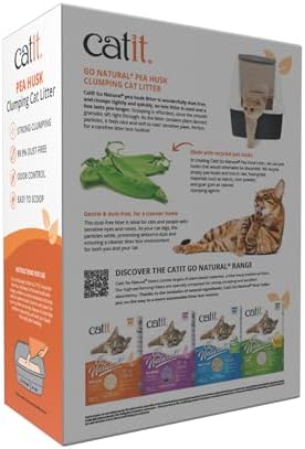 Catit Go Natural Pea Husk Clumping Cat Litter 12.3 lb, Natural (Pack of 2) - Image 6