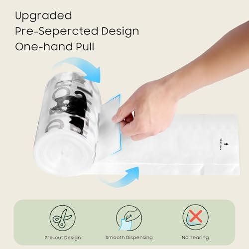 40 Pack Cat Litter Box Robot Model 5/4/3 Waste Bags, Automatic Litter Box Liners Bags, Transparent, Pre-Separated, Tear Resistant, Sensor-compatible, 9-11 Gallon Capacity - Image 4