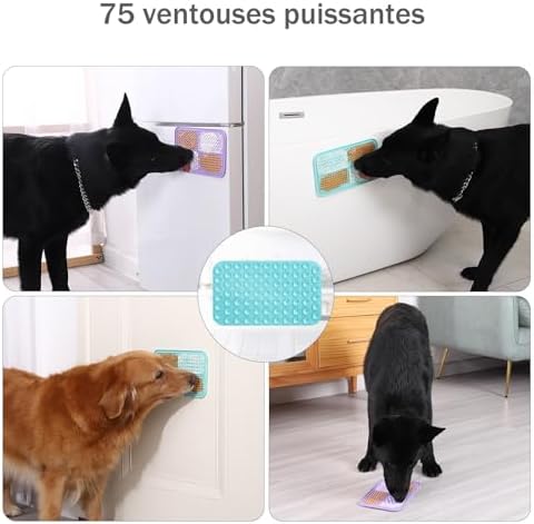 MateeyLife Lick Mat for Dogs & Cats, Slow Feeder Licking Pads for Boredom - Image 5
