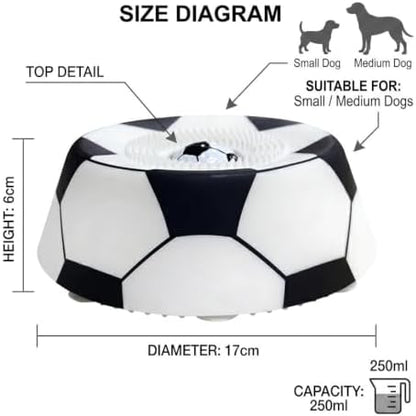 SAVAN IPA Slow Feeder Dog Bowls for Liquid with Rolling Ball, Interactive Lick Bowl Anti-Slip Slow Feeder for Wet Food, Water & Treats Lick Toy for Dogs Cats Large Medium Small (Black and White) - Image 4