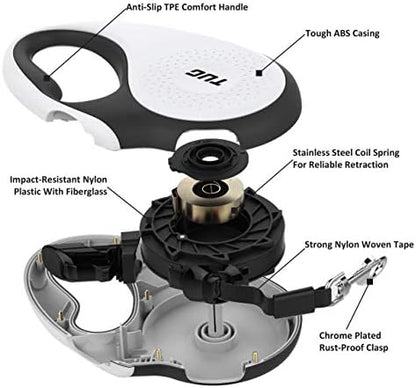 TUG Tiny Retractable Dog Leash, 10 ft (Extra Small, White) - Image 6