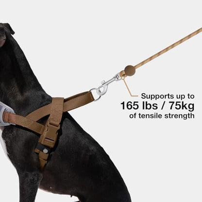 VETRESKA Crossbody Hands Free Dog Leash, 5FT Adjustable Leash (Coffee) - Image 5