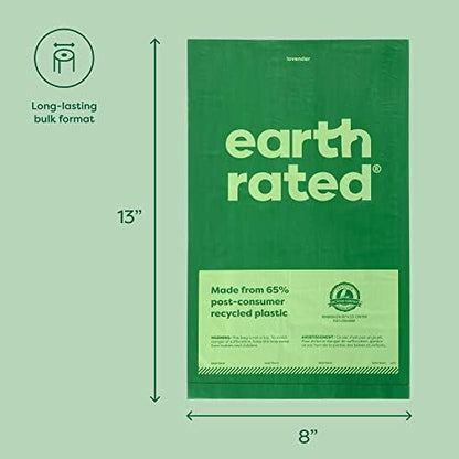 Earth Rated Dog Poop Bags on a Roll, Grab and Go, 300 Bags, Lavender - Image 6