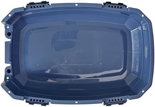 Amazon Basics 2-Door Top-Load Hard-Sided Pet Travel Carrier for Cats and Small Dogs, 19" L x 12.6" W x 10" H, Gray & Blue - Image 6