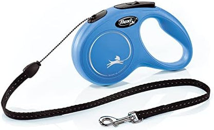 FLEXI® Classic Cord Retractable Dog Leash, Small, 16 ft - Blue by Flexi
