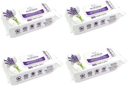 Best Pet Supplies Cleaning Dog Wipes - Calming Lavender, 400 Count by BestPetSuppliesLLC