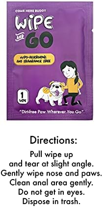 Dog Wipes - Individually Packaged - Hypoallergenic and Fragrance Free - Dog & Cat Face Paw & Butt Cleaner - Image 6