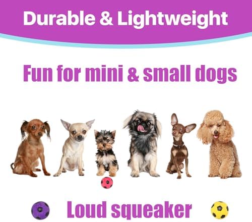 SPOT Latex Soccer Ball Dog Toy – 2in, Assorted Colors, Durable 100% Latex with Loud Squeaker, Fun Indoor & Outdoor Toy for Small Dogs & Puppies to Chase, Fetch, Chew & Play - Image 3