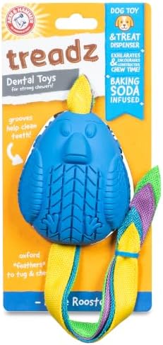 Arm & Hammer Super Treadz Baking Soda Dental Dog Chew Toy, Large, Rooster - Image 6