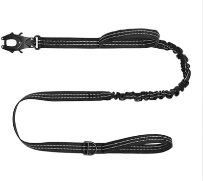 ICEFANG Tactical Dog Leash with Quick-Release Metal Clasp,Bungee-Dog Lead by ICEFANGDIRECT