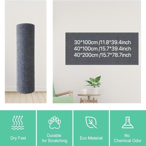 Cat Scratch Couch Furniture Protector, Adhesive Cat Scratch Pad Deterrent for Furniture, DIY Climbing Cat Scratcher Couch Protector from Cat Claws Furniture Protectors from Cats Scratching - Image 2