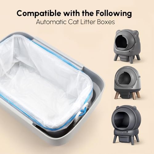 120 Count 21.65" x 11" Cat Litter Box Liners for Self Cleaning Litter Box, Extra Thick Heavy Duty Cat Litter Bags Replacement, 6-8 Gallons of Capacity - Image 3