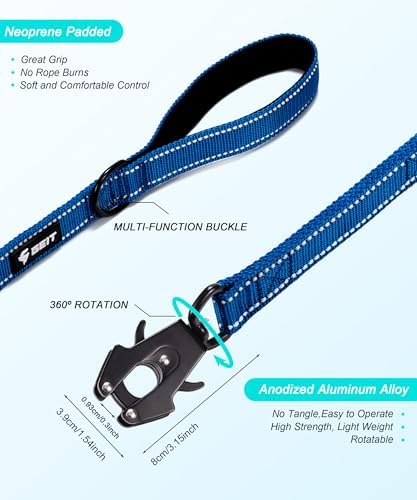 GEIT 2 Padded Handles Heavy Duty Dog Leash for Small Medium and Large Dogs - Image 4