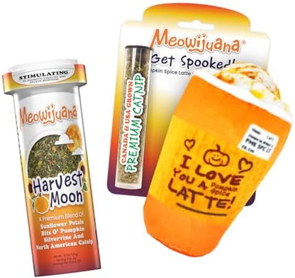 Meowijuana Fall Pumpkin Spice Latte Cat Toy and Blend Bundle | High-Potency by Meowijuana