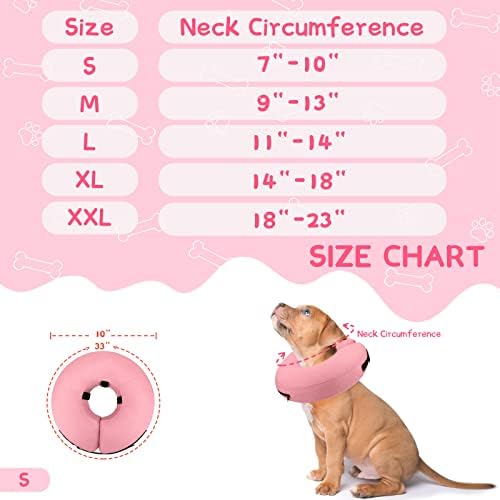 Supet Inflatable Dog Cone Collar Alternative After Surgery, Doggie Neck Donut Collar Recovery ECollar for Post Surgery, Soft Dog Cone for Small Medium Puppies Cats - Image 6