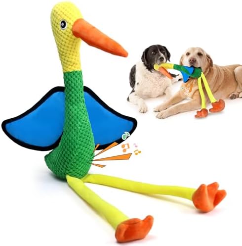 Fuufome Large Squeaky Dog Toys - Plush Crinkle Dog Toy for Small, Medium, and Large Breeds - Fun for Indoor Puppies and Senior Pups Playing by Fuufome