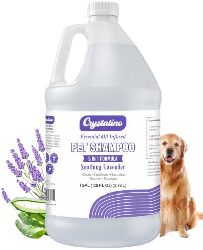 Dog Shampoo Conditioner - Lavender - (1 Gallon) Pet Shampoos for Dogs, Oatmeal Dog & Puppy Shampoo Sensitive Skin and Itchy Skin Relief, Bath Supplies for Dogs Wash, Moisturizing for Pets by Unknown