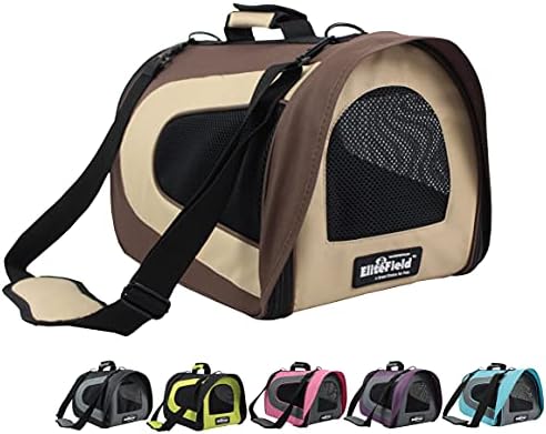 EliteField Deluxe Soft Pet Carrier for Cats and Dogs (3-Year Warranty) by EliteField