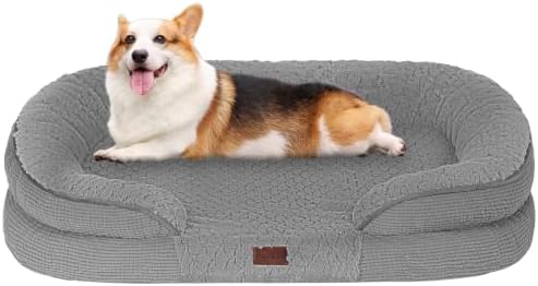 Dwanton Orthopedic Waterproof Medium Dog Bed Sofa, Gel Memory Foam, 36" by DWANTON