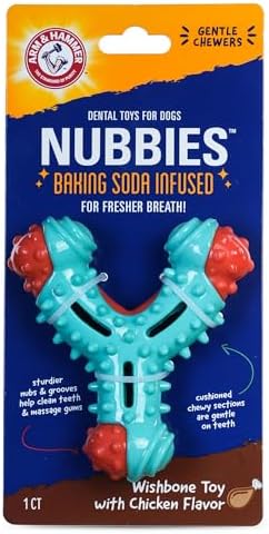 Arm & Hammer Nubbies Wishbone Dental Dog Chew Toy, Chicken Flavor by ArmHammer