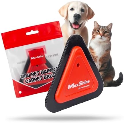Maxshine Universal Mini Pet Hair Remover Tool – 3-Sided Teeth Brush for Car Interior, Carpets, Dogs & Cats – Easy-to-Clean Hair Removal Tool – Premium Car Detailing Accessory by Maxshine