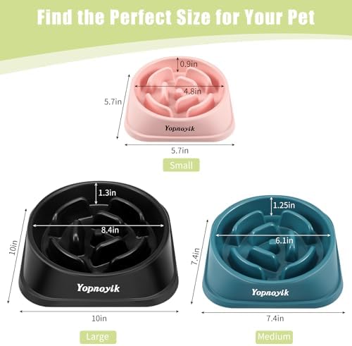 2 Pack Slow Feeder Dog Bowls for Large Dogs - Image 2