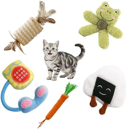 VORAPETIS Catnip Toys for Cats, 5 Pack Interactive Cat Toy Set by Unknown