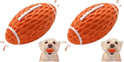 Puppy Toy, 2 Pack Interactive Squeaky Dog Ball for Small Dogs by Petinstinct