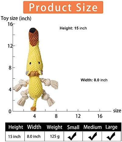Sedioso Dog Toys, Dog Plush Toy for Large Breed, Cute Squeaky Dogs Toy with Crinkle Paper, Puppy Stuffed Animal Chew Toys for Small, Middle, Large Breed (Lion) - Image 6