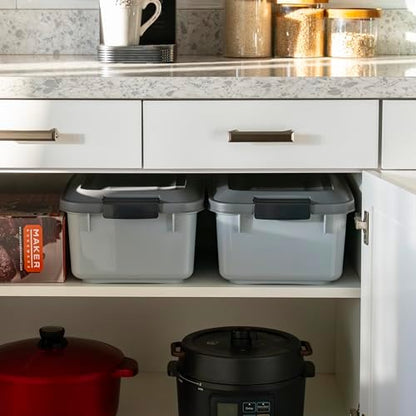 IRIS USA Dog Food Storage Container, 2-Pack, Up to 14 lbs, Gray - Image 4