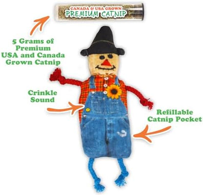 Meowijuana Fall Scarecrow Cat Toy and Blend Bundle | High-Potency - Image 5