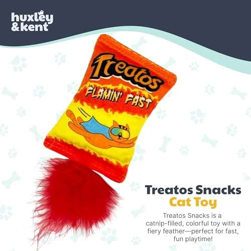 Huxley & Kent Plush Crinkle Catnip Cat Toy, Treatos Snacks - Image 2