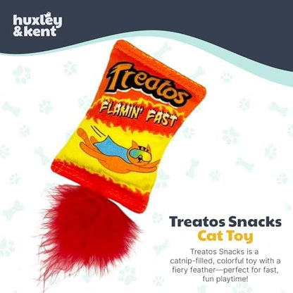 Huxley & Kent Plush Crinkle Catnip Cat Toy, Treatos Snacks - Image 2