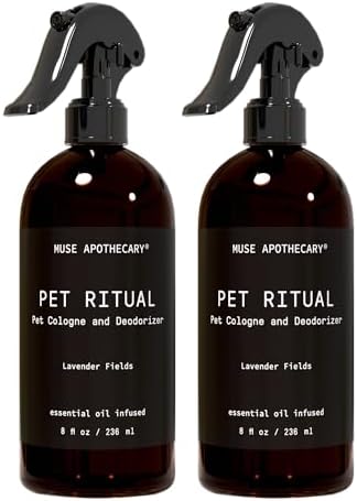 Muse Apothecary Pet Ritual Pet Cologne Spray for Dogs - Dog Perfume Spray Long Lasting After Bath - Pet Perfume for Dogs - Essential Oils Infused - 8oz, Lavender Fields by MuseApothecary