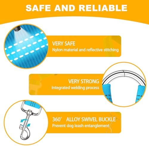 2-Pack Dog Car Seat Belt, 3-in-1 Headrest-Mounted Dog Seatbelt for Car, Adjustable Nylon Pet Safety Leash with Elastic Buffer & Reflective Stitching, Durable Car Harness for Dogs Fits Most Vehicles - Image 4