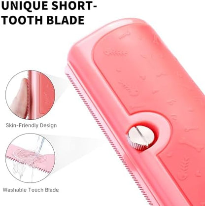 Cat Deshedding Brush for Short Hair, Pink - Image 4